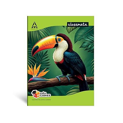 Classmate Notebook | 72 Pages | Single Line | 24.0cm x 18.0cm | Pack of 4 | Ruled Notebook for School Students