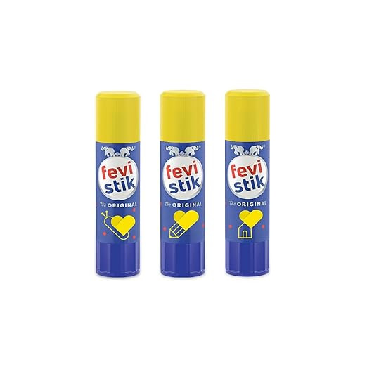 Fevistik Glue Stick 25g, Pack of 3 | Multi-Purpose Glue Stick for School Projects, Art & Craft, DIY | Suitable for School & Office Activities | Easy to Use