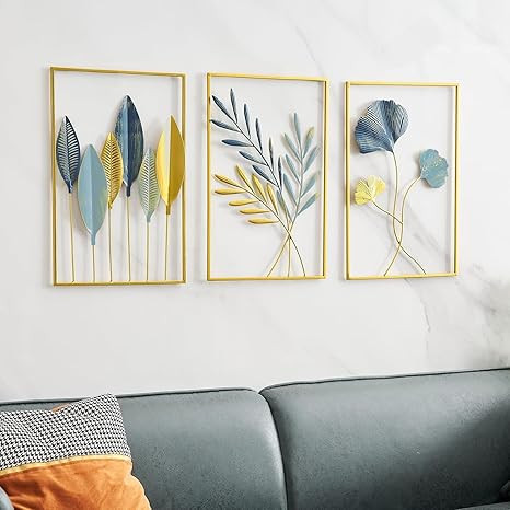 Decorative Metal Wall Art Decor Sculpture For Living Room Bedroom Office Hallway & Entryway For Decoration (Mo - 1)