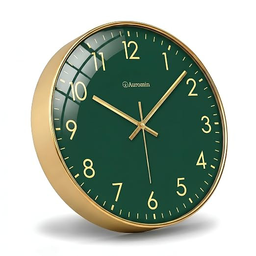 Stylish Modern Wall Clock for Living Room Decor | Unique Analog Wall Watch for Bedroom, Kitchen, Office, Hall | Elegant Decorative Wall Clock for Home Interior Decoration Accessories Use