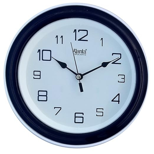 Ajanta Plastic Abstract Theme Wall Clock (20.5 Cm X 20.5 Cm X 3.5 Cm, Blue) - Analog