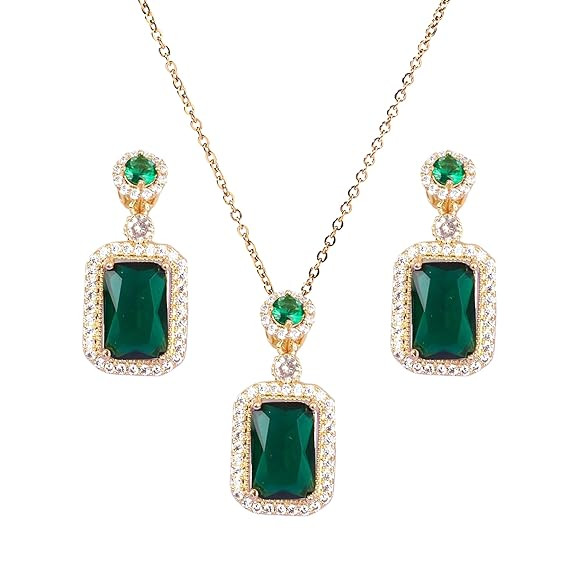 SALTY Anti Tarnish Jewellery Gift Box for Women | Necklace, Earrings Jewellery Set for Women | Latest Stylish Minimal Jewelry Sets | Modern Design Aesthetic Accessories | Ideal for Gifting | Gift for Diwali, Christmas, Marriage, Birthday