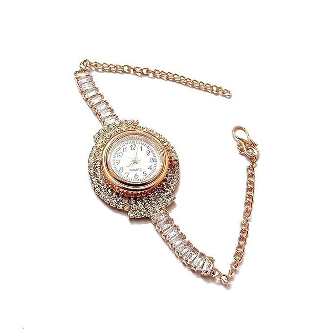 Artificial Jewellery Watch for Women, Stylish Bracelet Watch for Women, Adjustable Free Size