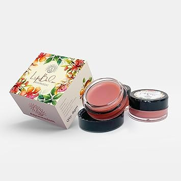 100% Herbal Lip Balm for all age groups (including babies) from Aayurmadom | Natural Beetroot Powder, Shatadhauta Ghritam,Shea Butter, and Almond Oil | No added artificial colours and Flavors (8 g)