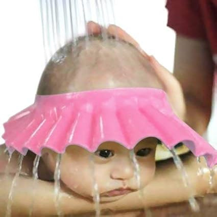 Soft Adjustable Visor Hat Safe Shampoo Shower Bathing Protection Cap for Toddler, Baby, Kids, Children Baby Shower Cap, Kids Bath Visor, Hair Washing Shield for 0-3 Years, Multicolor (Multi_Caps_Babies)