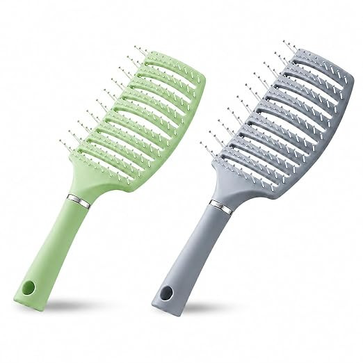 Hair Comb Curly & Straight Hair Brush for Women & Men Accessories Use in Salon, Home & Personal Use (Pack Of 2)