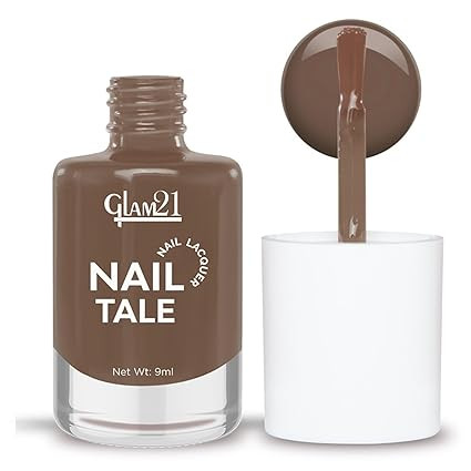 Glam21 Nail Tale Nail Polish | Glossy Gel Finish | Rich Pigmentation | Chip Free | Quick Drying Formula | Long Lasting Nail Polish for Women | 9ml | Shade-04