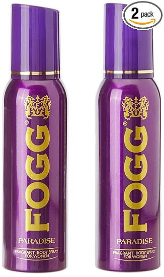FOG Women Fragrance No Gas Deodorant, Long-Lasting Perfume Body Spray, Fresh Scent Paradise Combo, Pack of 2, 65ml Each