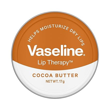 Vaseline Lip Tins Cocoa Butter, 17g | Infused with Cocoa Butter for Hydration & Glossy Shine Softline (Transparent)