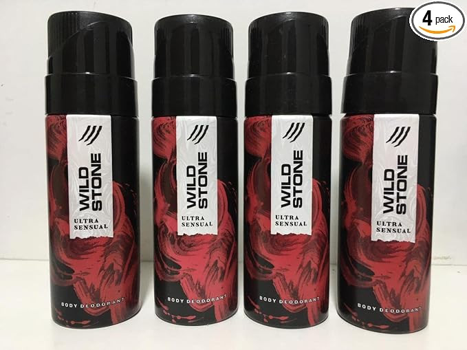 Ultra Sensual (Mini/Small) Deodorant Body Spray for Men, 50ml Each, Pack Of 4