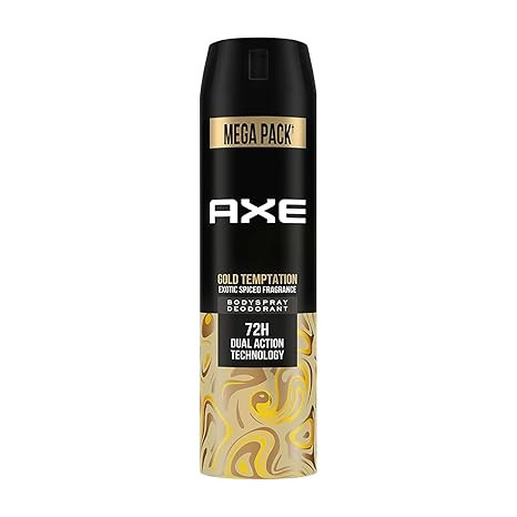Axe Gold Temptation Long Lasting Deodorant Bodyspray for Men 215 ml