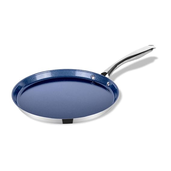 Pigeon Cerrasteel 28cm Ceramic Tawa| Non-Stick| Ceramic Coated| Blue
