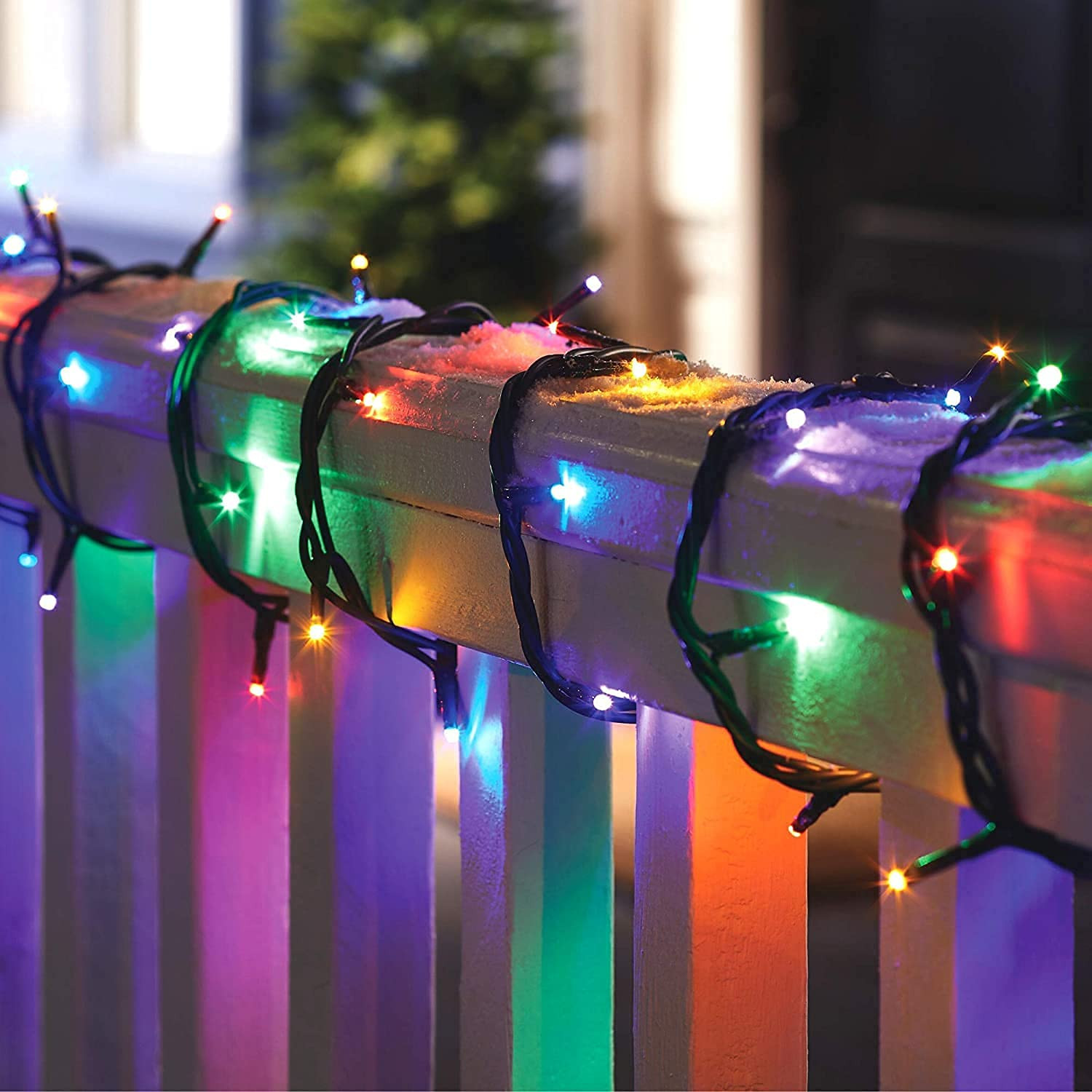 35 Feet 36 Led String Serial Lights, Copper Wire LED Decorative String Fairy Rice Lights for Indoor, Outdoor, Decoration, Festival, Party, Wedding, Garden, Lawn (Multicolor)(Pack of 1)