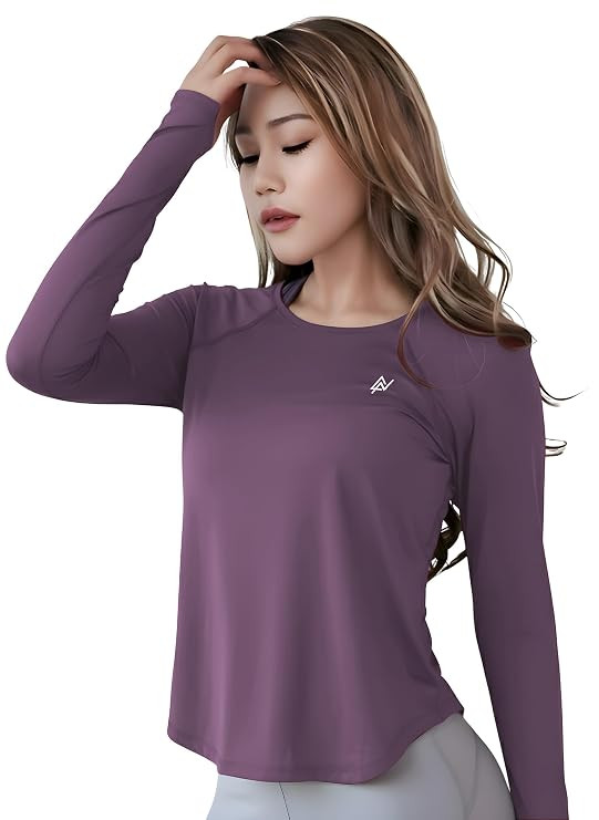 Gym T-Shirt for Women-Quick Dry Sports & Workout T-Shirt for Women, Activewear for Running, Casual & Gym Use