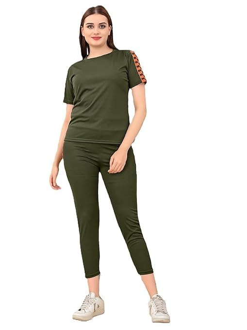 Women’s Activewear Set | Stylish Two Piece Track Suit with Top & Jogger Pants | Ideal for Sports, Gym & Casual Outfits