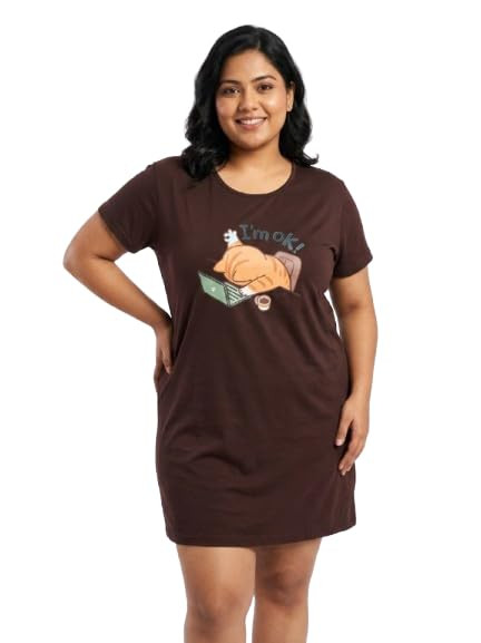 Women Plus Size Stylish Cotton t-Shirt | Comfortable & Trendy