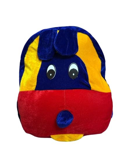 Kids Plush Fox Backpack Soft Velvet, Cute Animal Design with Embroidery, Toddler School Bag