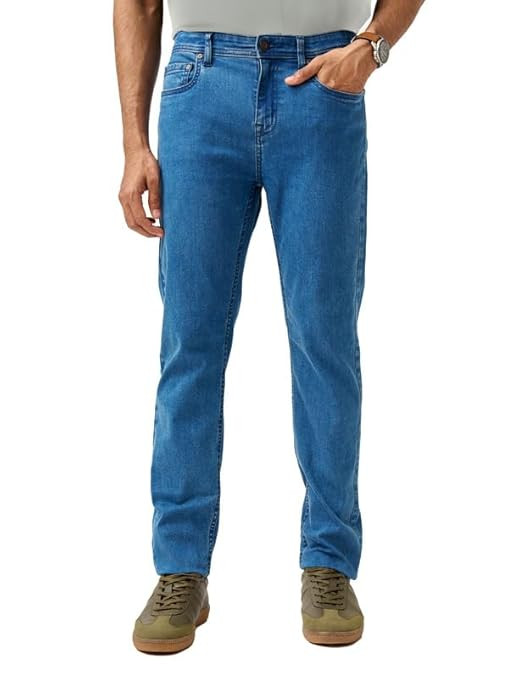 Slim Fit Stretchable Jeans for Men | Mens Denim Cotton Pants | Stylish Ankle Length Jean