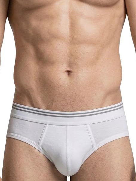 White Men Cotton Strech Briefs
