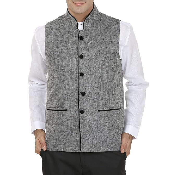 Men's Rayon Bandhgala Festive Nehru Jacket Waistcoat - 2 Colors