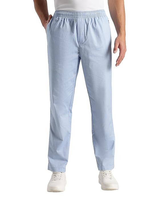 Jockey RM09 Men Super Combed Cotton Relaxed Fit Pyjama with Side Pockets