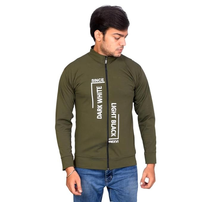 Hoodded Full Sleeve Sports Track Jacket For Men