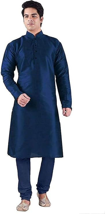 Silk Blend Men's Kurta Pyjama Set/Kurta Pajama for Men