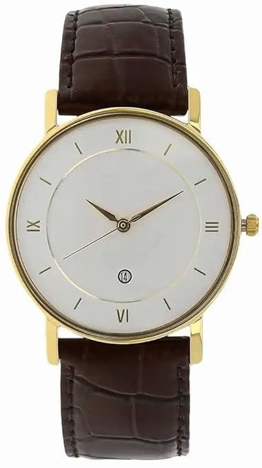 Men White Dial Watch-2024 With Date Function Series-2024 Analog Watch-For Men (Black, Leather)