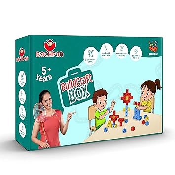 TA Building Blocks Construction Toy for Kids Age 5+ | DIY Creative Construction Set with 200+ Pieces | Educational STEM Learning Toy | Motor Skill Development Activity | Gift for Boys & Girls