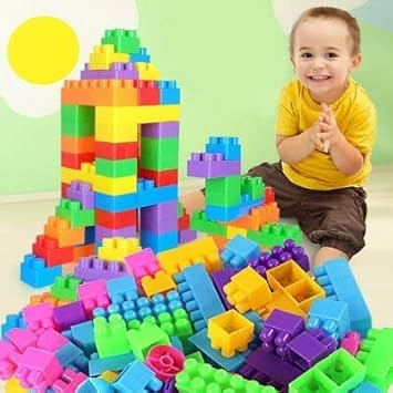 TA  Building Block Game for Kids, Boys, Children (100 Pieces Small Blocks Bag Packing, Best Gift Toy), Multicolor