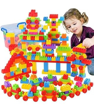 TA DIY Plastic Building Blocks for Kids | Educational & Fun Construction Toy, Free Combination, Can be Assembled On 100 Different Types