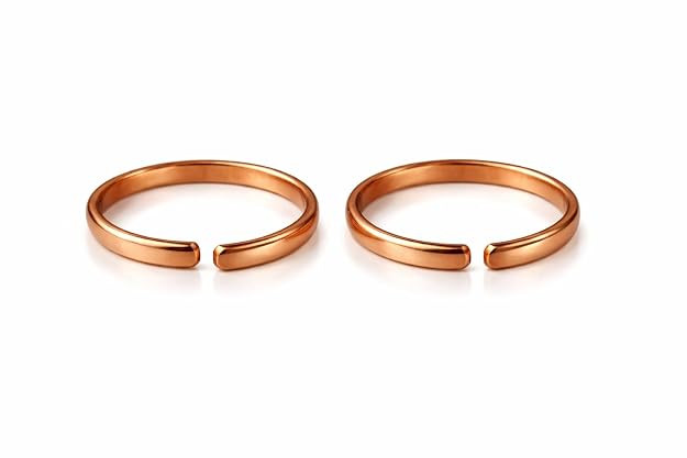 TA  Toe Ring Adjustable | Thumb Toe Ring for Women | Open Adjustable Design | Pure Copper Jewelry