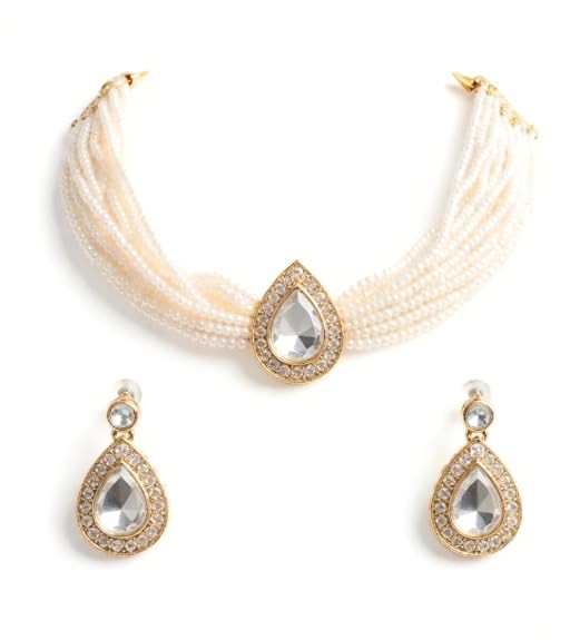 TA Artificial Jewellery Set for Women, Traditional Ethnic Style, Lightweight, Necklace and Earring