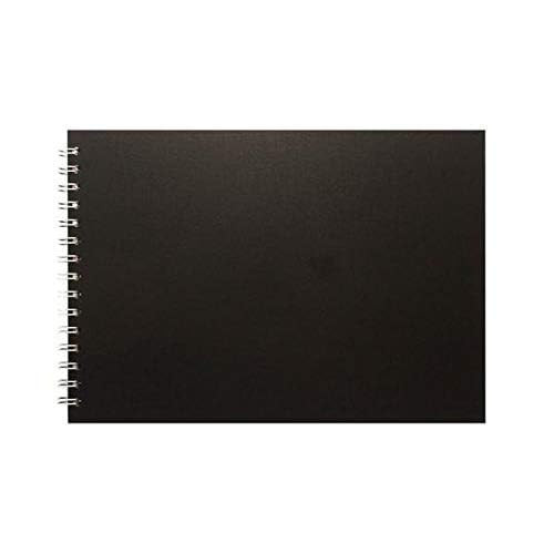 TA Photo Album Black Scrapbook A4 Size With 25 Black Sheets Photo Album (Free Marker Pencil)