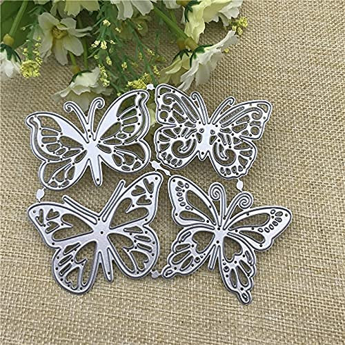TA 4pcs Butterfly Metal Cutting Dies for DIY Scrapbooking Album Paper Cards Decorative Crafts Embossing Die Cuts