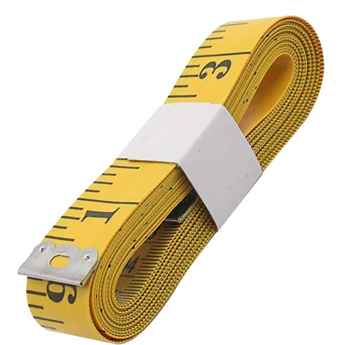 TA  150 cm Flexible Measuring Tape for Body, Tailoring, Sewing & Dress Making, Yellow, Pack of 1