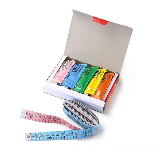 TA  Measure Tailoring Tape 1.50 Meter/150 cm, PVC Cloth Measuring Tapes for Body & Cloth Measurements, Dressmaking, Cloth Cutting, Home Tailoring, Pack of 10 Pieces (18 mm)