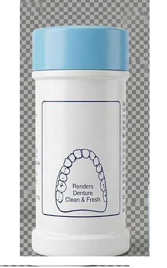 TA Denture Cleaning Powder for Deep Cleaning Stain Plaque Removal Antibacterial Teeth Cleanser 60gm Bottle (Pack of 2)