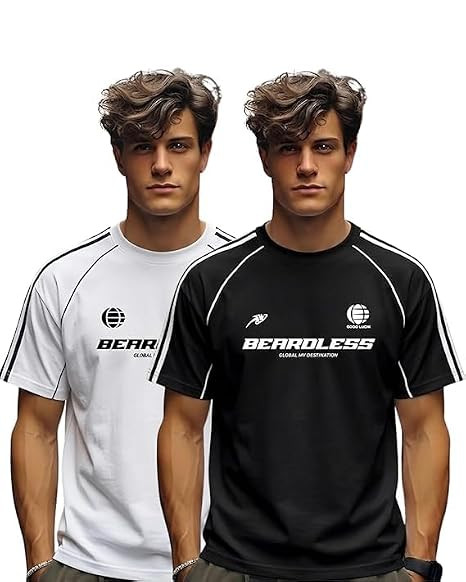 TA  Men's 100% Cotton Raglan T-Shirt | Premium Urban Streetwear Graphic Printed Round Neck Crewneck Tee | Breathable Summer Casual Wear for Boys