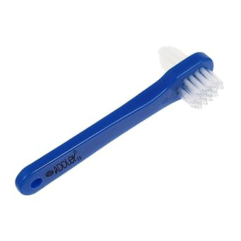TA  Dental Denture Cleaning Double Sided Denture Brush. (ASSORTED COLOUR)