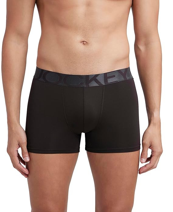 TA Jockey IC28 Men Tactel Microfiber Elastane Stretch Solid Trunk with Moisture Move Properties