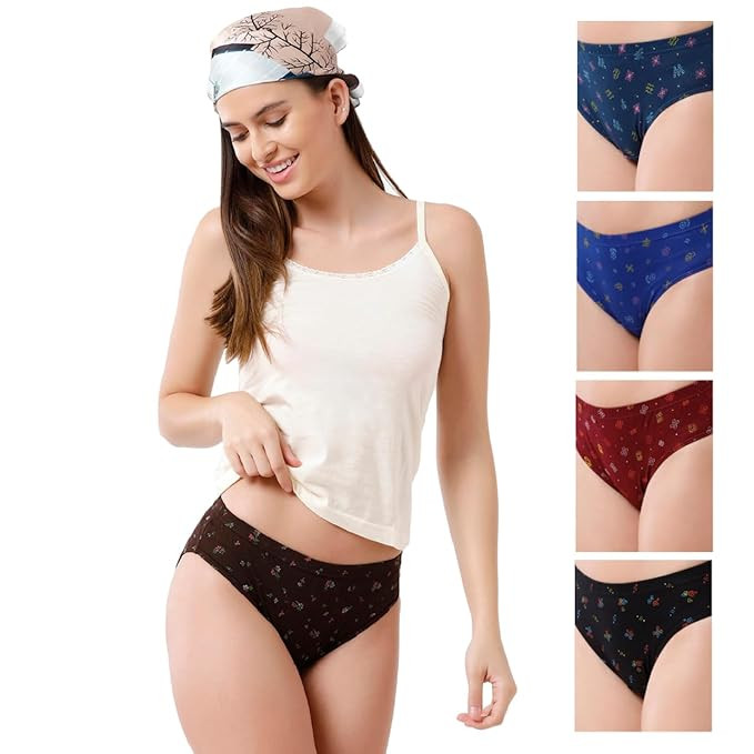 TA Panties for Women, 100% Cotton Fabric, Anti-Bacterial, Pack of 5.3