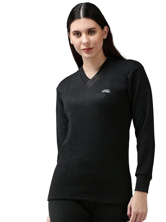 TA Lux Cott's Wool V Neck Full Sleeves Womens Thermal Top.