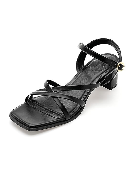 TA  Symbol Premium Women's 'Desk to Dinner' Open Toe Sandals (Ortholite Insole|Stylish Heels)