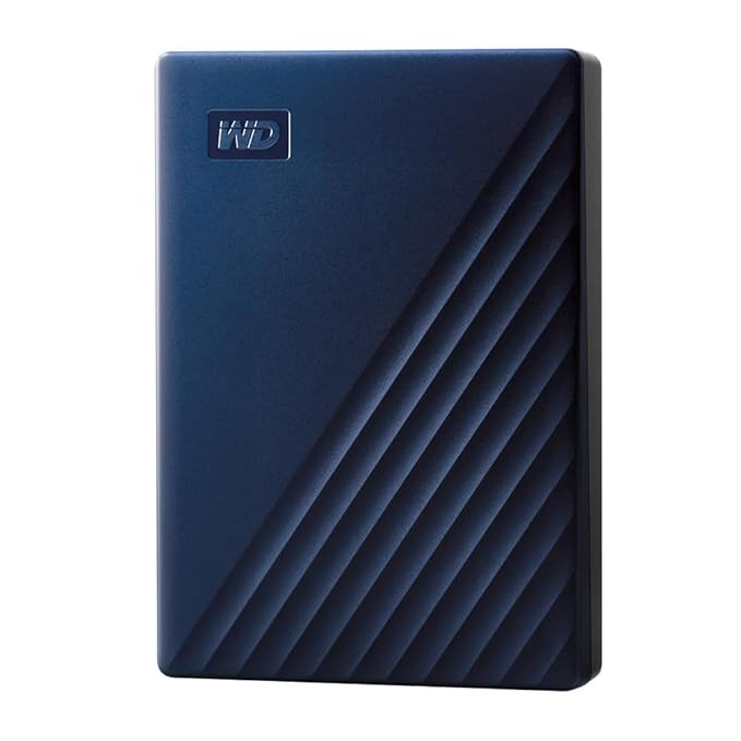Western Digital WD 4TB My Passport for Mac - Portable Hard Disk Drive, USB 3.0 & Type C USB Adapter, Compatible with Mac, Time Machine Ready & Password Protection, External HDD (WDBA2F0040BBL-WESN)