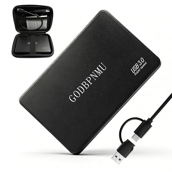 External Hard Drive 1 TB, Portable Hard Drive,USB 3.0/USB C