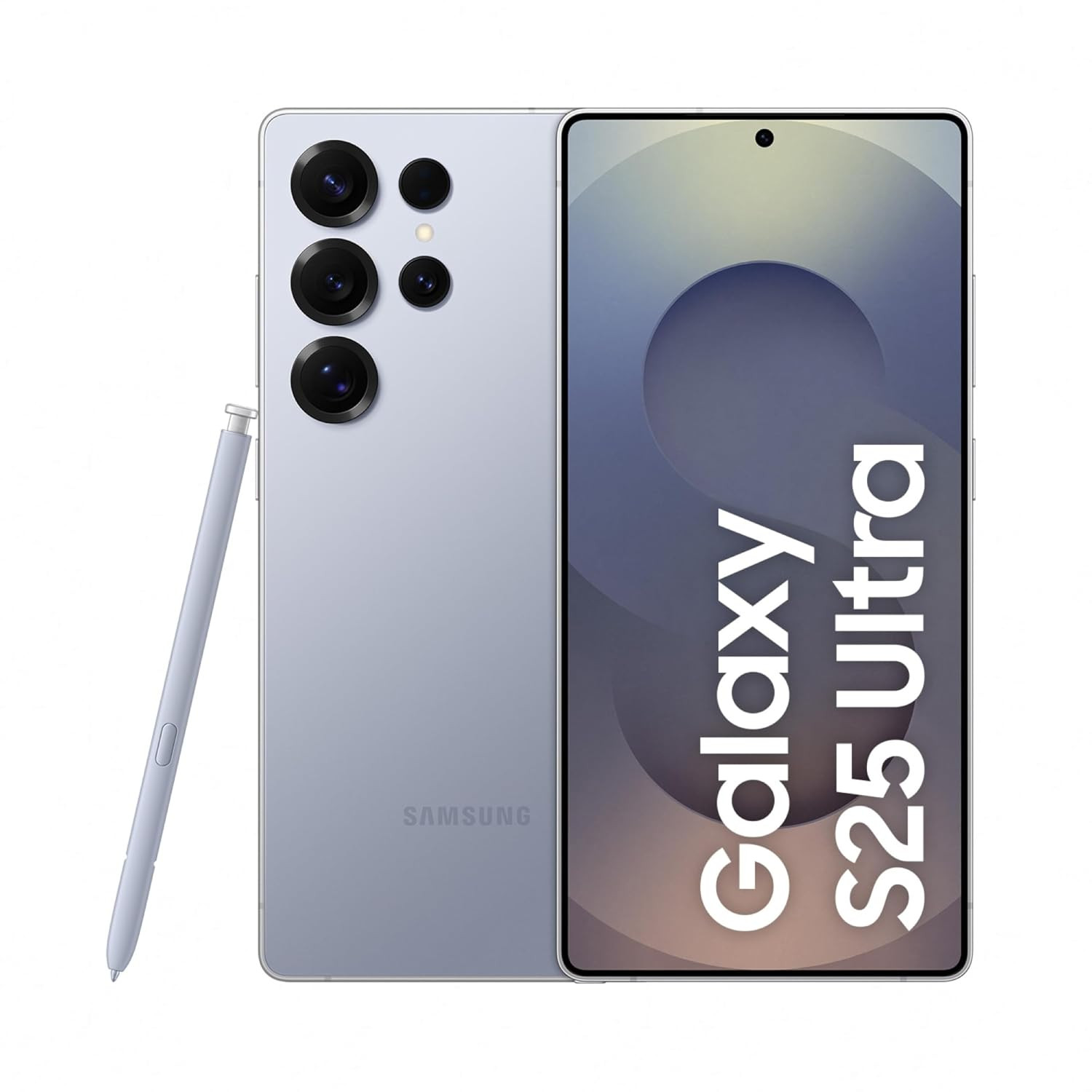 Samsung Galaxy S25 Ultra 5G AI Smartphone (Titanium Silverblue, 12GB RAM, 256GB Storage), 200MP Camera, 5000mAh Ultra Long Battery, QHD+ Dynamic AMOLED 2X, Galaxy AI, Knox Security, S Pen Included.