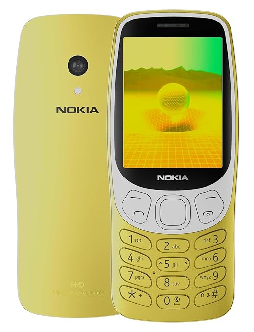 Nokia 3210 4G | All-new Classic Keypad Phone with Dual SIM, YouTube, Scan & Pay UPI, Rear Camera, Wireless FM Radio, MP3 Player, Bluetooth & USB Type C | Y2K Gold.