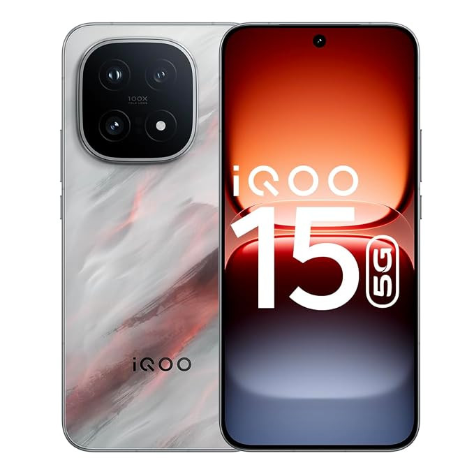 iQOO 15 (Apex 2026, 16GB RAM, 512GB Storage) | Fastest Snapdragon 8 Elite Gen 5 Processor* | Samsung 2K M14 Lead OLED Display | Origin OS 6 with Personalized AI Features.