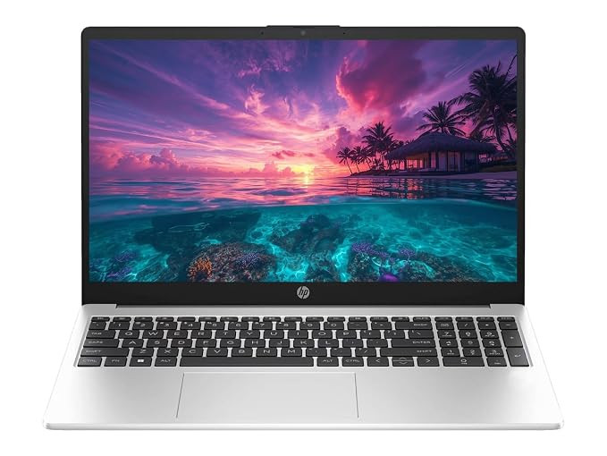 HP 15 (2026), AMD Ryzen 3 Quad Core 7335U - (8 GB DDR5/512GB SSD DOS (MS Office/Windows not Installed) Thin and Light Laptop/15.6" /Turbo Silver/1.5kg.